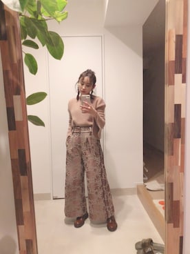 高橋愛さん（レディース・154cm）の冬コーディネート