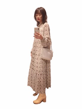 「WEAR」｜「アイテム（ワンピース/ドレス）」を使った、高橋愛さん（レディース・154cm）の秋コーディネート