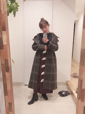 「irene」｜高橋愛さん（レディース・154cm）の冬コーディネート
