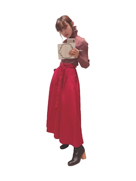 高橋愛さん(レディース・154cm)の冬コーディネート