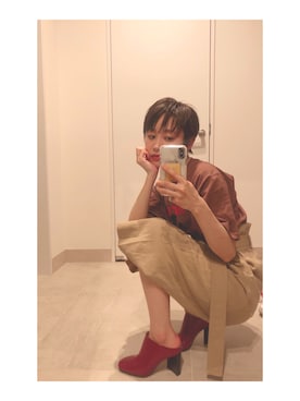 高橋愛さん（レディース・154cm）の春コーディネート