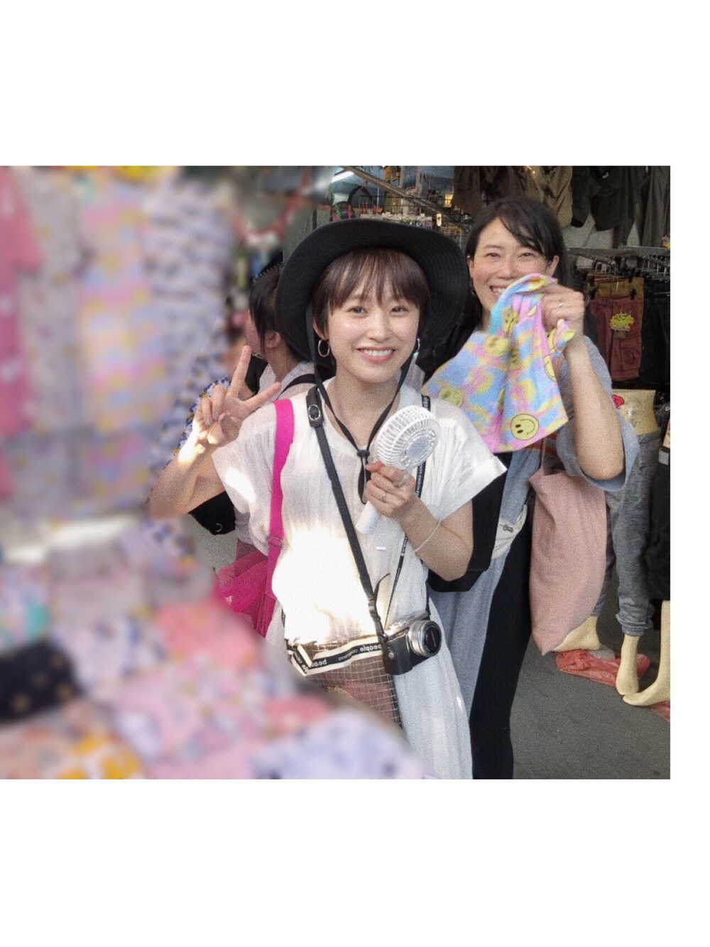 「ラクチンコーデ、休日スタイル、カジュアル、低身長、ワンピース、夏コーデ、高橋愛、Thailand、Avail、H BEAUTY&YOUTH」｜「Availのアイテム（シャツワンピース、ホワイト系）」を使った、高橋愛さん（レディース・155cm）の夏コーディネートの1枚目の写真