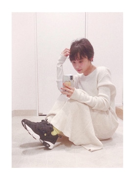 「高橋愛」｜「アイテム（レッグウェア）」を使った、高橋愛さん（レディース・155cm）の夏コーディネート