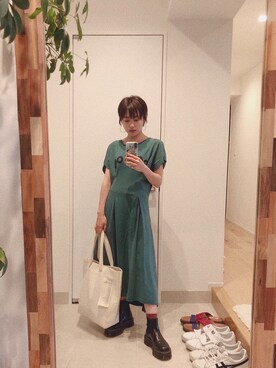 高橋愛さん(レディース・154cm)の夏コーディネート