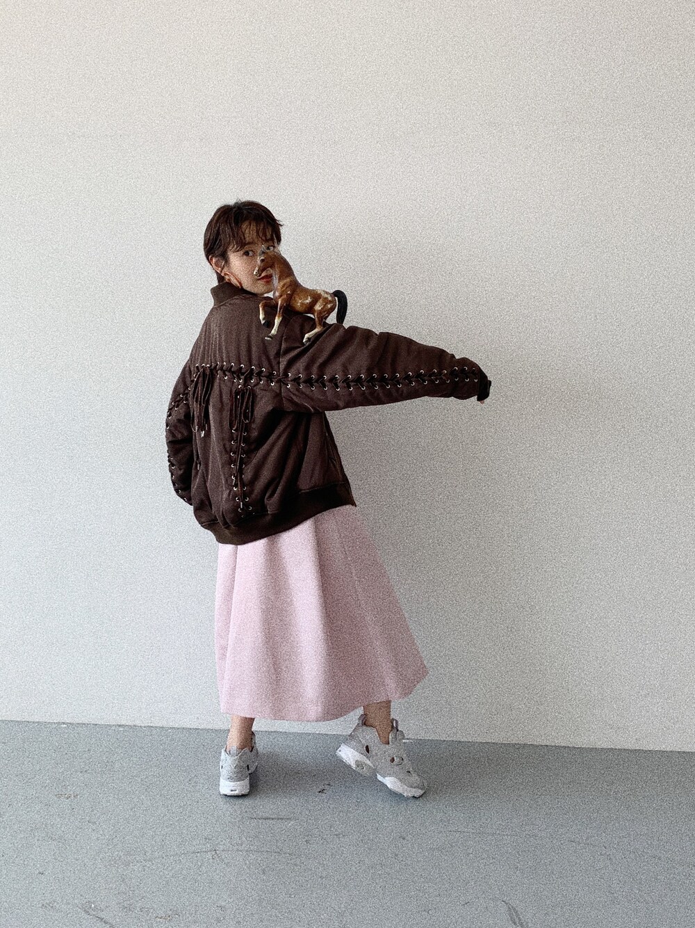 「CHERIE、秋服準備はじめました、低身長コーデ、オトナカジュアル、新作、ワンピース、高橋愛、spring、ピンクBBA」｜「CHERIEのアイテム（ワンピース/ドレス、ピンク系）」を使った、高橋愛さん（レディース・154cm）の夏コーディネートの1枚目の写真
