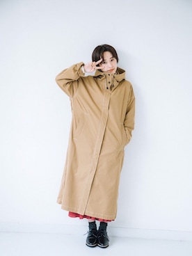 「高橋愛」｜「アイテム（ブルゾン）」を使った、高橋愛さん（レディース・154cm）の秋コーディネート