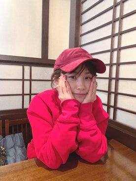 「Little sunny bite（リトルサニーバイト）のアイテム」を使った、高橋愛さん（レディース・154cm）の冬コーディネート