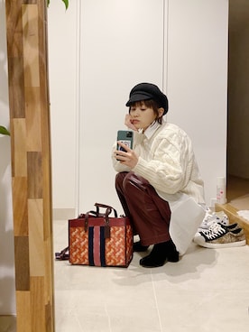 高橋愛さん（レディース・154cm）の冬コーディネート