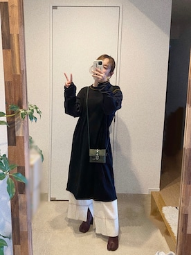 「TAN（タン）のアイテム（パンツ）」を使った、高橋愛さん（レディース・154cm）の春コーディネート