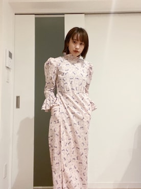 「ホリデー」｜「アイテム（ワンピース/ドレス）」を使った、高橋愛さん（レディース・154cm）の春コーディネート