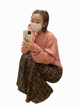 「NAIFE（ナイフ）のアイテム」を使った、高橋愛さん（レディース・154cm）の春コーディネート