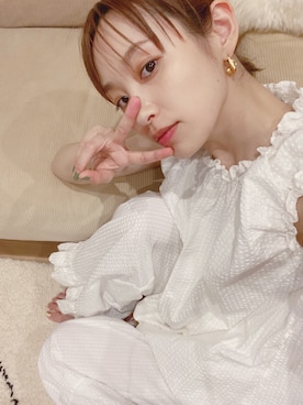 「高橋愛」｜「アイテム（アクセサリー）」を使った、高橋愛さん（レディース・154cm）の夏コーディネート
