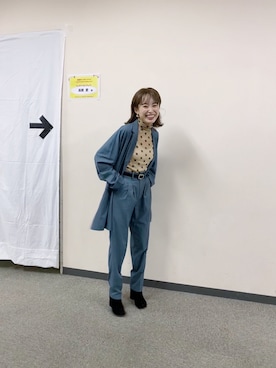 「スタミキ」｜「アイテム（ジャケット/アウター）」を使った、高橋愛さん（レディース・154cm）の秋コーディネート