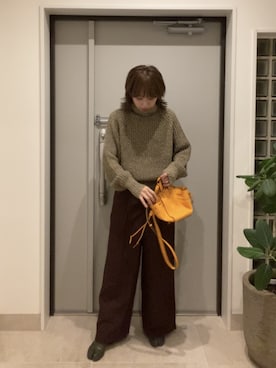 高橋愛さん(レディース・154cm)の秋コーディネート