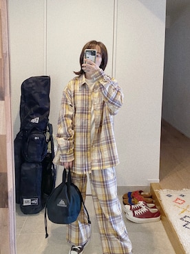 高橋愛さん(レディース・154cm)の秋コーディネート