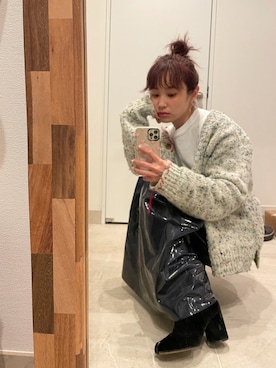 「AKIRANAKA（アキラナカ）のアイテム」を使った、高橋愛さん（レディース・154cm）の春コーディネート