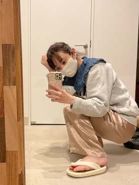 「MEDIUM（ミディアム）のアイテム」を使った、高橋愛さん（レディース・154cm）の春コーディネート