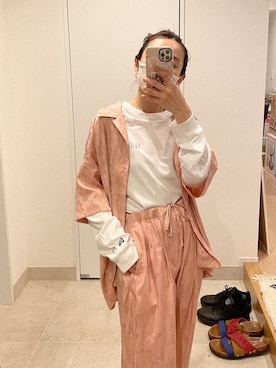 高橋愛さん(レディース・154cm)の春コーディネート