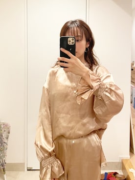 「アイテム（ルームウェア/パジャマ）」を使った、高橋愛さん（レディース・154cm）の春コーディネート
