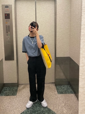 「UNIQLO U」｜高橋愛さん（レディース・154cm）の夏コーディネート