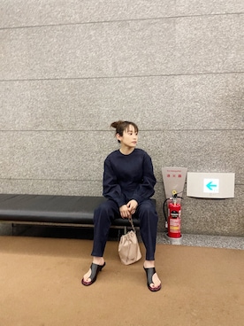 「CLANE（クラネ）のアイテム（オールインワン・サロペット）」を使った、高橋愛さん（レディース・154cm）の夏コーディネート