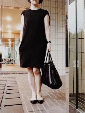 「sita parantica（シータパランティカ）のSITA PARANTICA レザートートBAG L◇（トートバッグ）」を使った、Mayumiさん（レディース・164cm）の秋コーディネート