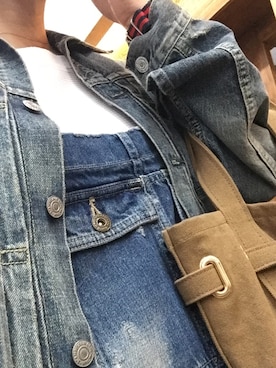 「sita parantica（シータパランティカ）のSITA PARANTICA CANVAS TOTE BAG（トートバッグ）」を使った、Mayumiさん（レディース・164cm）の秋コーディネート