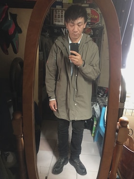 「Levi's」｜「アイテム（トレンチコート）」を使った、WiLL-Lさん（メンズ・168cm）の冬コーディネート