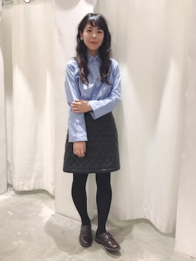 「CHILD WOMAN（チャイルドウーマン）のアイテム（スカート）」を使った、nabemiさん（レディース・158cm）の冬コーディネート