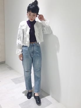 「2018ss」｜「アイテム（アクセサリー）」を使った、nabemiさん（レディース・158cm）の冬コーディネート