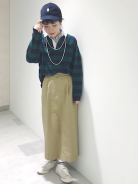 「CONVERSE（コンバース）のConverse 1970s Chuck Taylor All Star Canvas Sneakers（スニーカー）」を使った、nabemiさん（レディース・158cm）の冬コーディネート