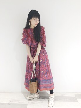 「CONVERSE（コンバース）のConverse 1970s Chuck Taylor All Star Canvas Sneakers（スニーカー）」を使った、nabemiさん（レディース・158cm）の春コーディネート