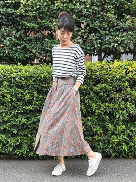 「CONVERSE（コンバース）のConverse 1970s Chuck Taylor All Star Canvas Sneakers（スニーカー）」を使った、nabemiさん（レディース・160cm）の夏コーディネート