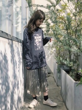 「CONVERSE（コンバース）のConverse 1970s Chuck Taylor All Star Canvas Sneakers（スニーカー）」を使った、nabemiさん（レディース・160cm）の秋コーディネート