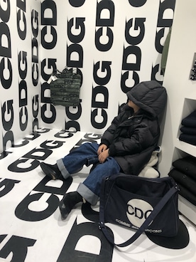 「no brand（ノーブランド）のアイテム（ダウンジャケット/コート）」を使った、amberさん（キッズ・120cm）の冬コーディネート