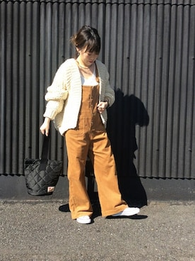 「ALLUMER（アリュメール）のアイテム」を使った、jeansfactoryさん（レディース・155cm）の秋コーディネート