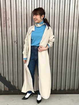 「ALLUMER（アリュメール）のアイテム」を使った、jeansfactoryさん（レディース・158cm）の冬コーディネート