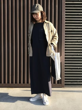 「ROTHCO（ロスコ）のアイテム（ミリタリージャケット）」を使った、jeansfactoryさん（メンズ・158cm）の冬コーディネート