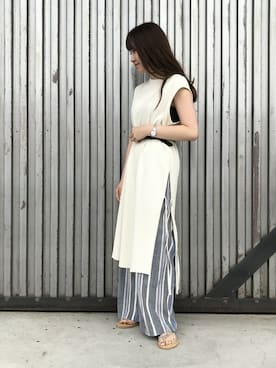 「ALLUMER（アリュメール）のアイテム」を使った、jeansfactoryさん（レディース・158cm）の夏コーディネート