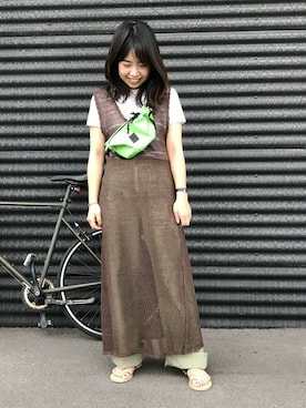 「ALLUMER（アリュメール）のアイテム」を使った、jeansfactoryさん（レディース・156cm）の夏コーディネート
