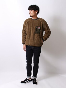 「BEN DAVIS（ベンデイビス）のアイテム（スウェット）」を使った、jeansfactoryさん（メンズ・170cm）の秋コーディネート