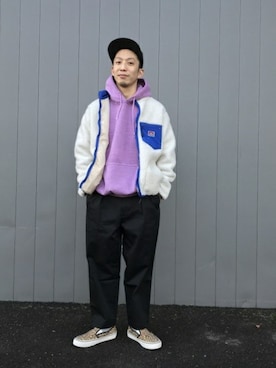 「BEN DAVIS（ベンデイビス）のアイテム（その他アウター）」を使った、jeansfactoryさん（メンズ・166cm）の秋コーディネート