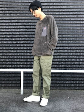 「BEN DAVIS（ベンデイビス）のアイテム（スウェット）」を使った、jeansfactoryさん（メンズ・174cm）の秋コーディネート