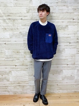 「BEN DAVIS（ベンデイビス）のアイテム（スウェット）」を使った、jeansfactoryさん（メンズ・175cm）の秋コーディネート