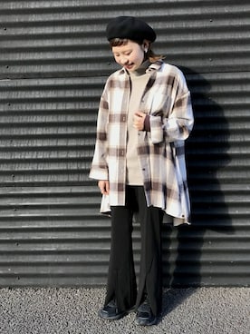 「ALLUMER（アリュメール）のアイテム」を使った、jeansfactoryさん（レディース・162cm）の冬コーディネート