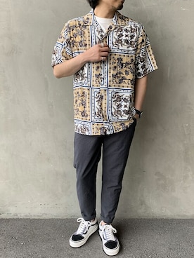 「33Degrees（サーティースリーディグリーズ）のアイテム」を使った、jeansfactoryさん（メンズ・170cm）の春コーディネート