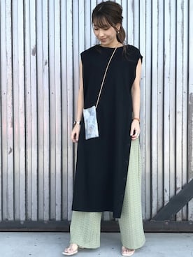 「ALLUMER（アリュメール）のアイテム」を使った、jeansfactoryさん（レディース・153cm）の夏コーディネート