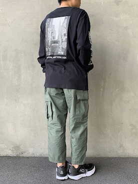「袖プリント」｜jeansfactoryさん（メンズ・170cm）の夏コーディネート