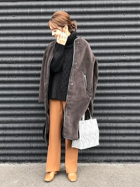 「ALLUMER（アリュメール）のアイテム」を使った、jeansfactoryさん（レディース・160cm）の秋コーディネート