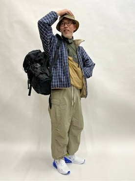 「リバーシブル」｜「アイテム（マウンテンパーカー）」を使った、jeansfactoryさん（メンズ・174cm）の春コーディネート